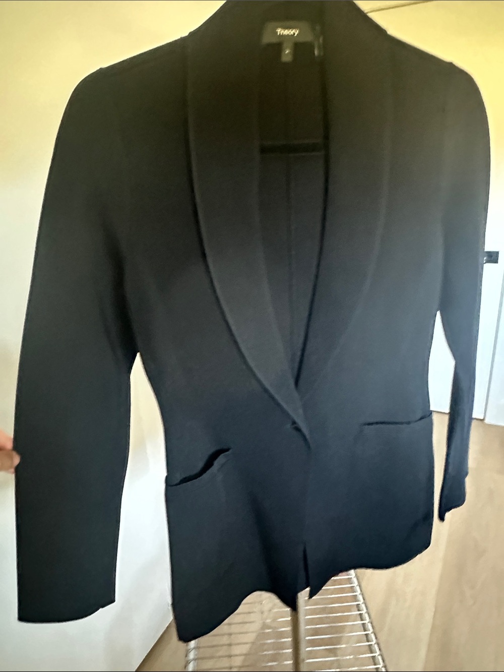 Theory Women's Black Shawl-Collar Blazer